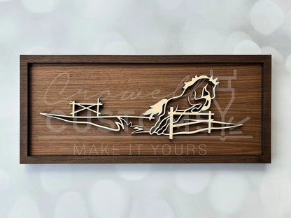 Wood Line Art Wall Decor 