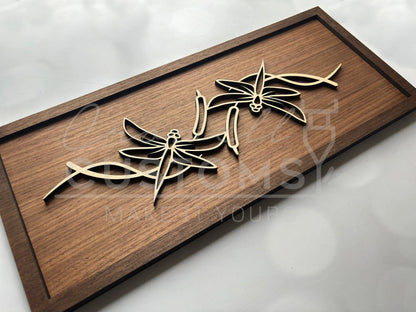 Wood Line Art Wall Decor 