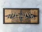 Wood Line Art Wall Decor 