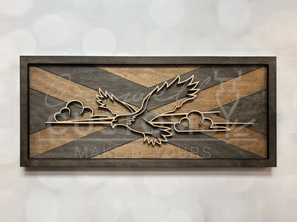 Wood Line Art Wall Decor 