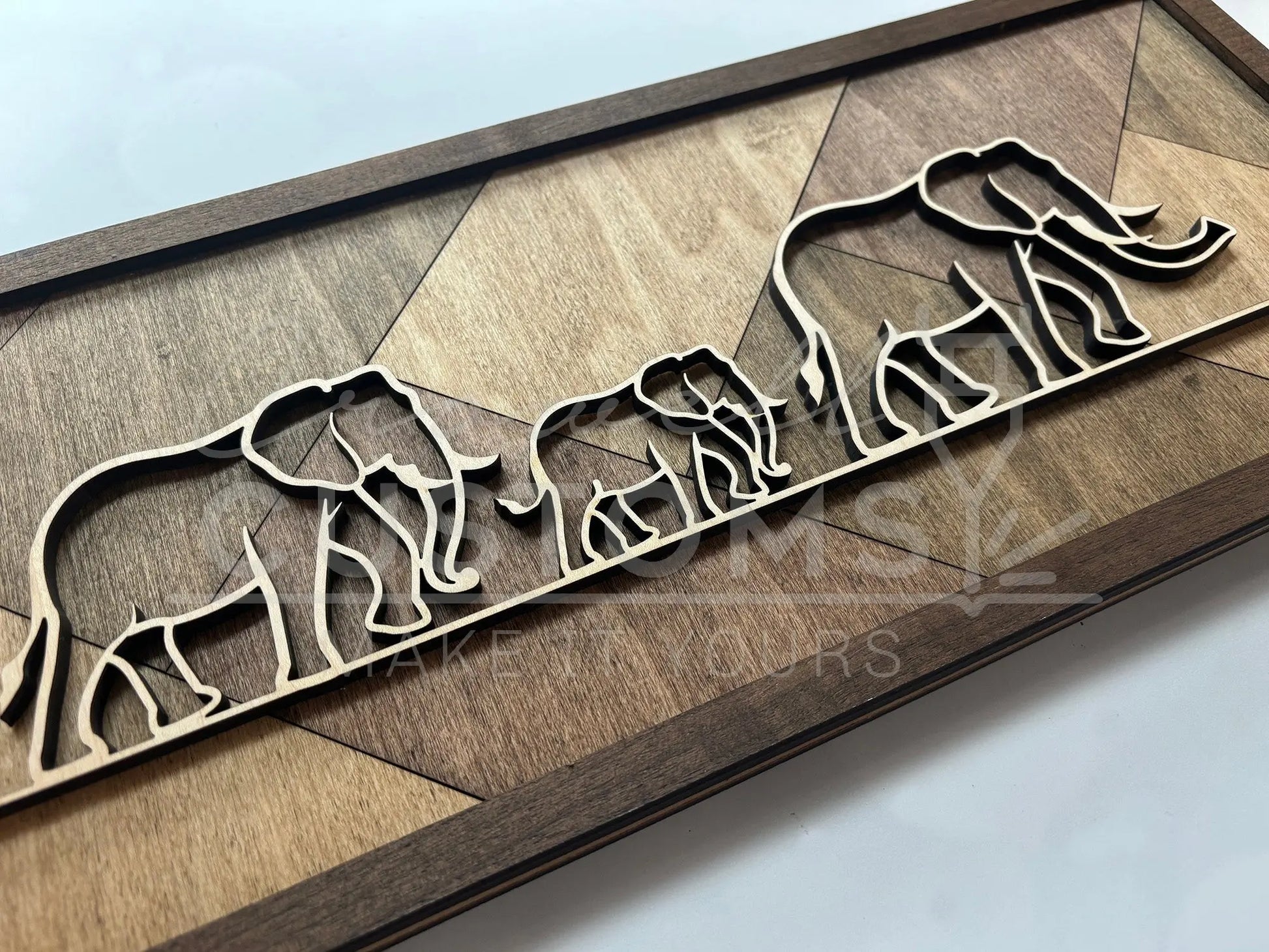 Wood Line Art Wall Decor 