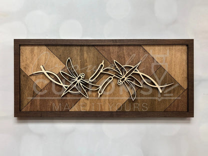 Wood Line Art Wall Decor 