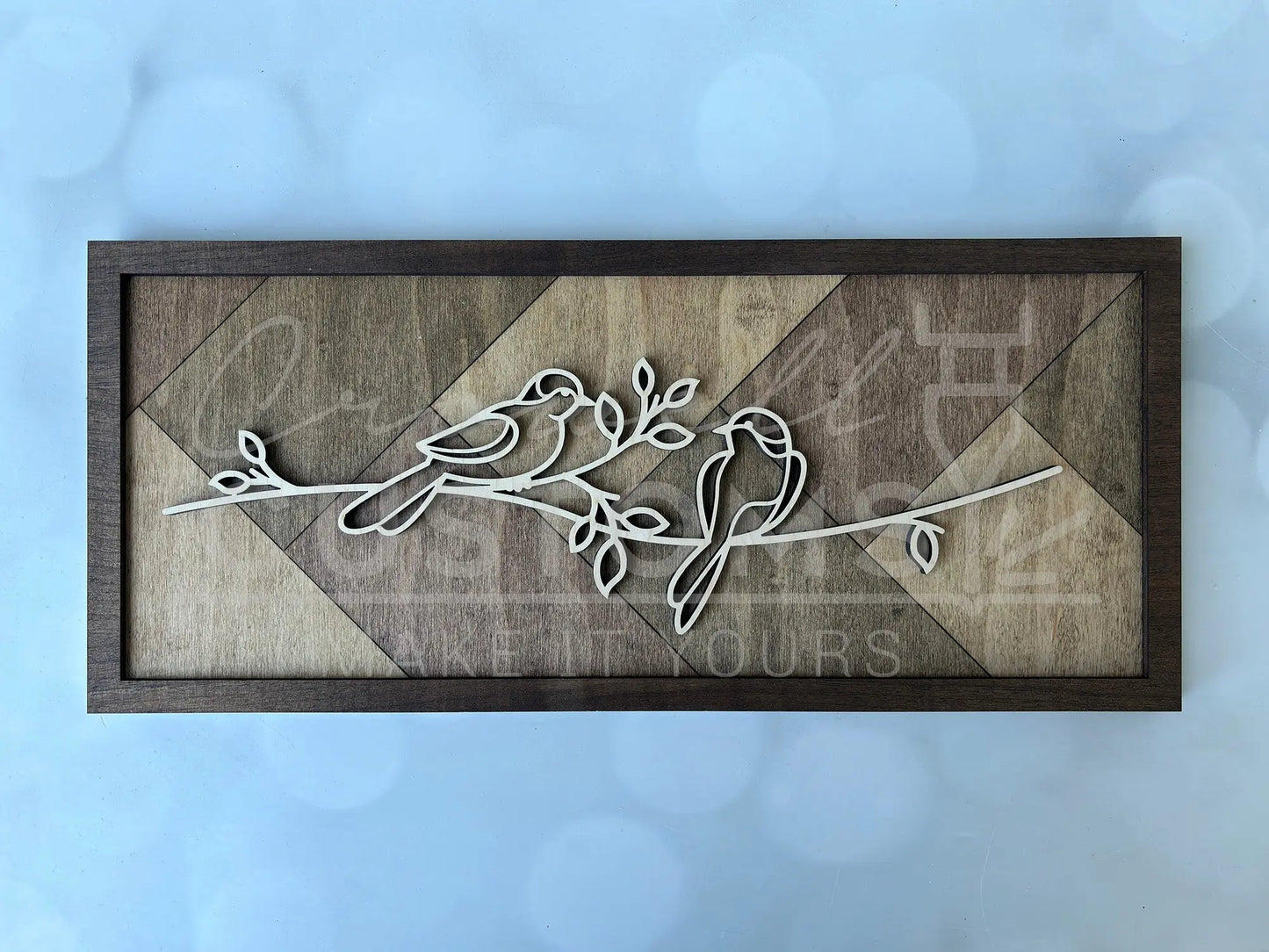 Wood Line Art Wall Decor 