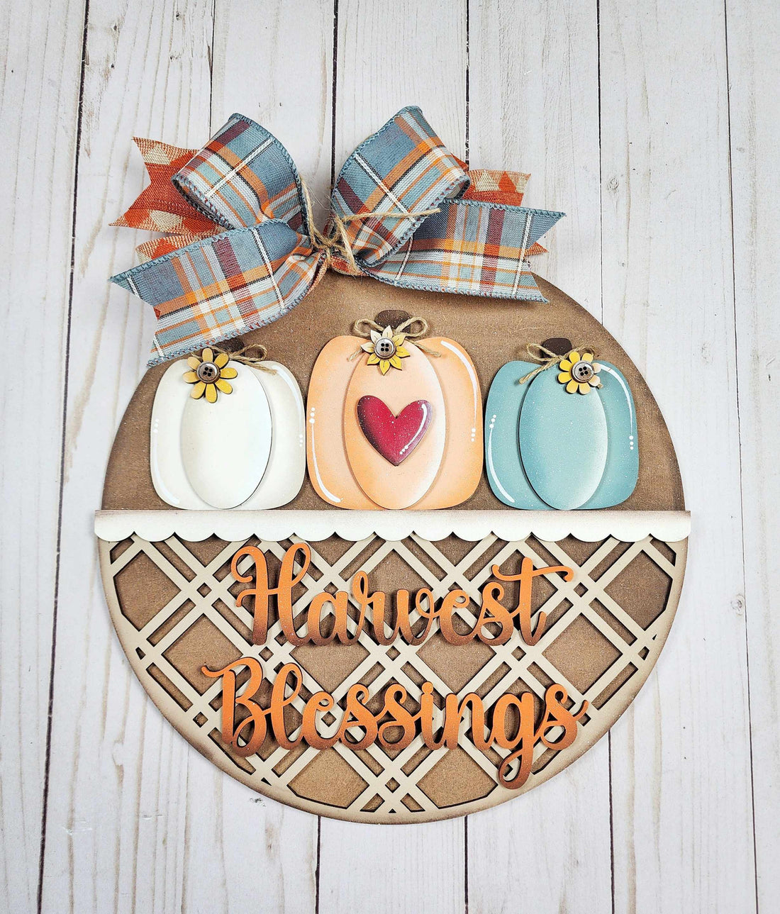 Handmade Fall Welcome Sign | 10.5 or 18" | Door Hanger | Multiple Designs 