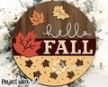 Handmade Fall Welcome Sign | 10.5 or 18" | Door Hanger | Multiple Designs 