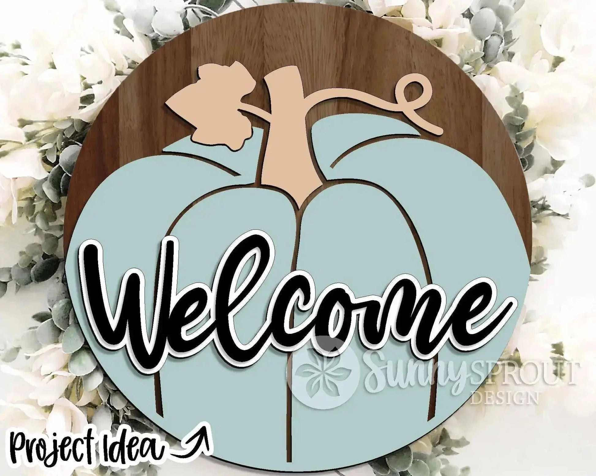 Handmade Fall Welcome Sign | 10.5 or 18" | Door Hanger | Multiple Designs 