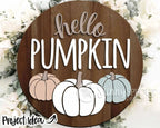 Handmade Fall Welcome Sign | 10.5 or 18" | Door Hanger | Multiple Designs 