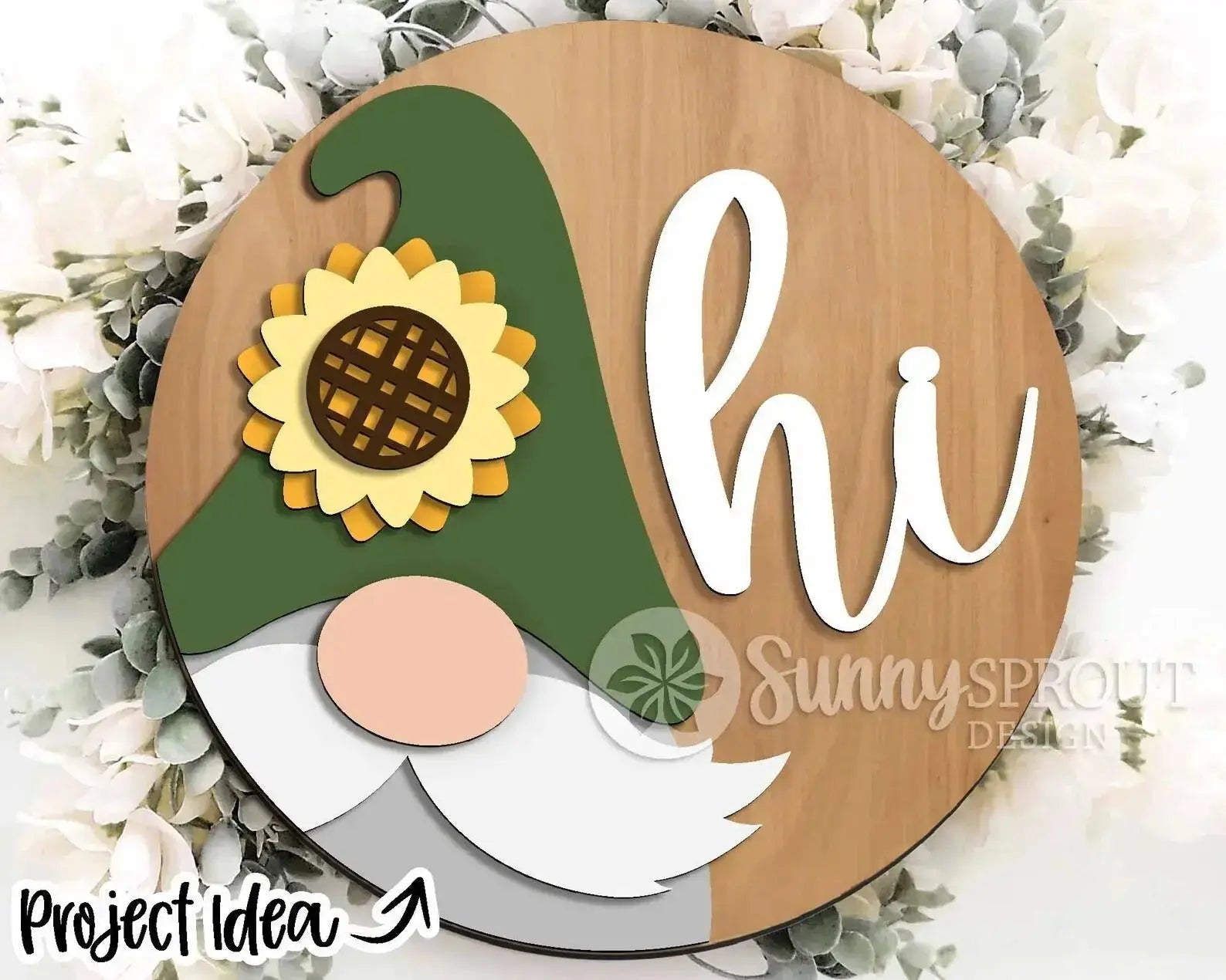 Handmade Sunflower Welcome Sign | 10.5 or 18" | Door Hanger | Multiple Designs 