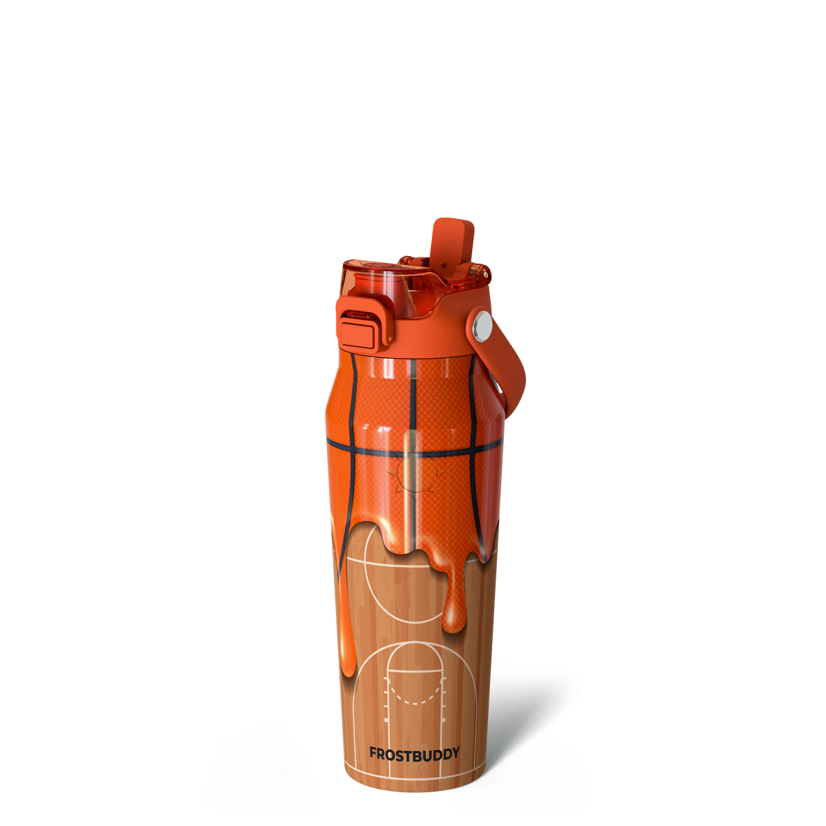 Frost Buddy 24oz Bottle Buddy - Basketball Drip