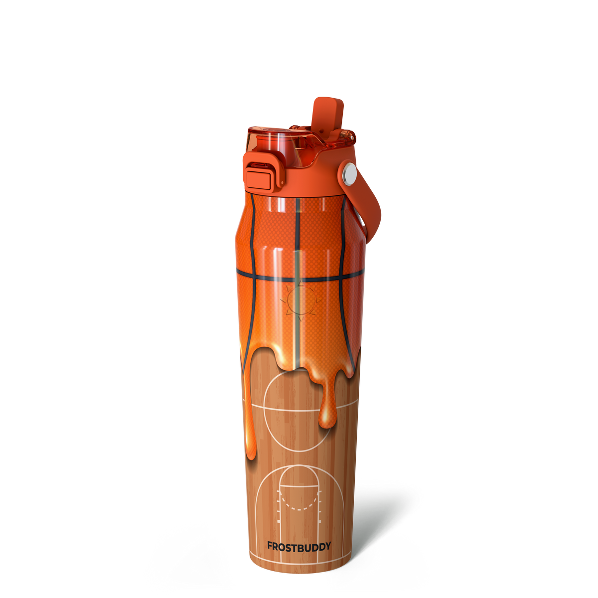 Frost Buddy 32oz Bottle Buddy - Basketball Drip