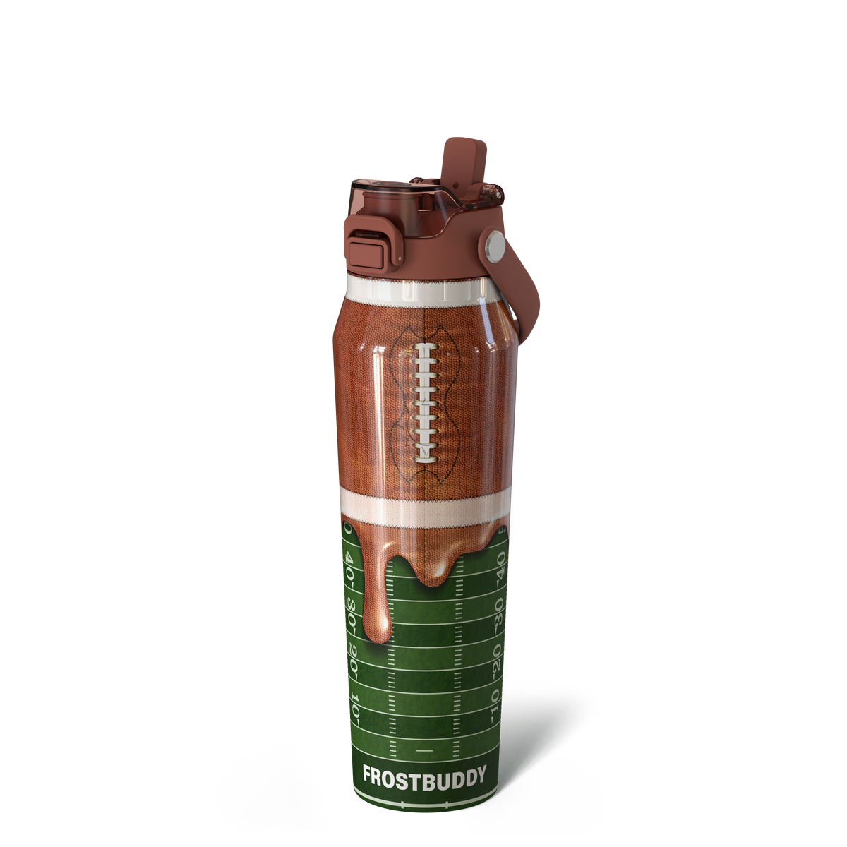 Frost Buddy 32oz Bottle Buddy - Football Drip