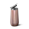 BrüMate 12oz Champagne Flute - Glitter Rose Gold 