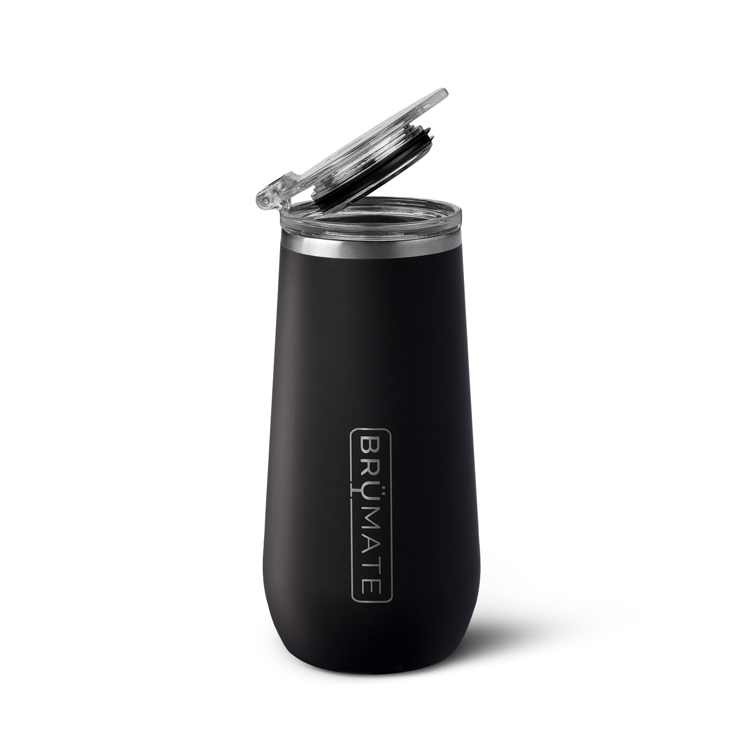 BrüMate 12oz Champagne Flute - Matte Black 