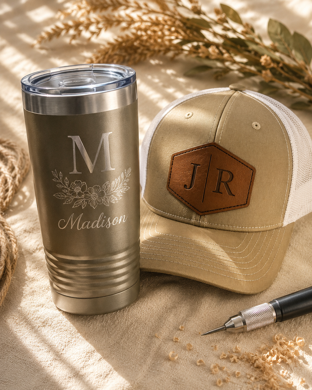 Personalized products made by hand at Marked & Made