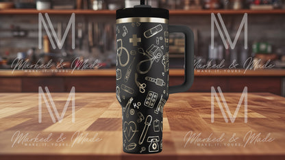 Nurse | RN | Medical Engraved Tumbler (30oz, 40oz, + Stanleys)