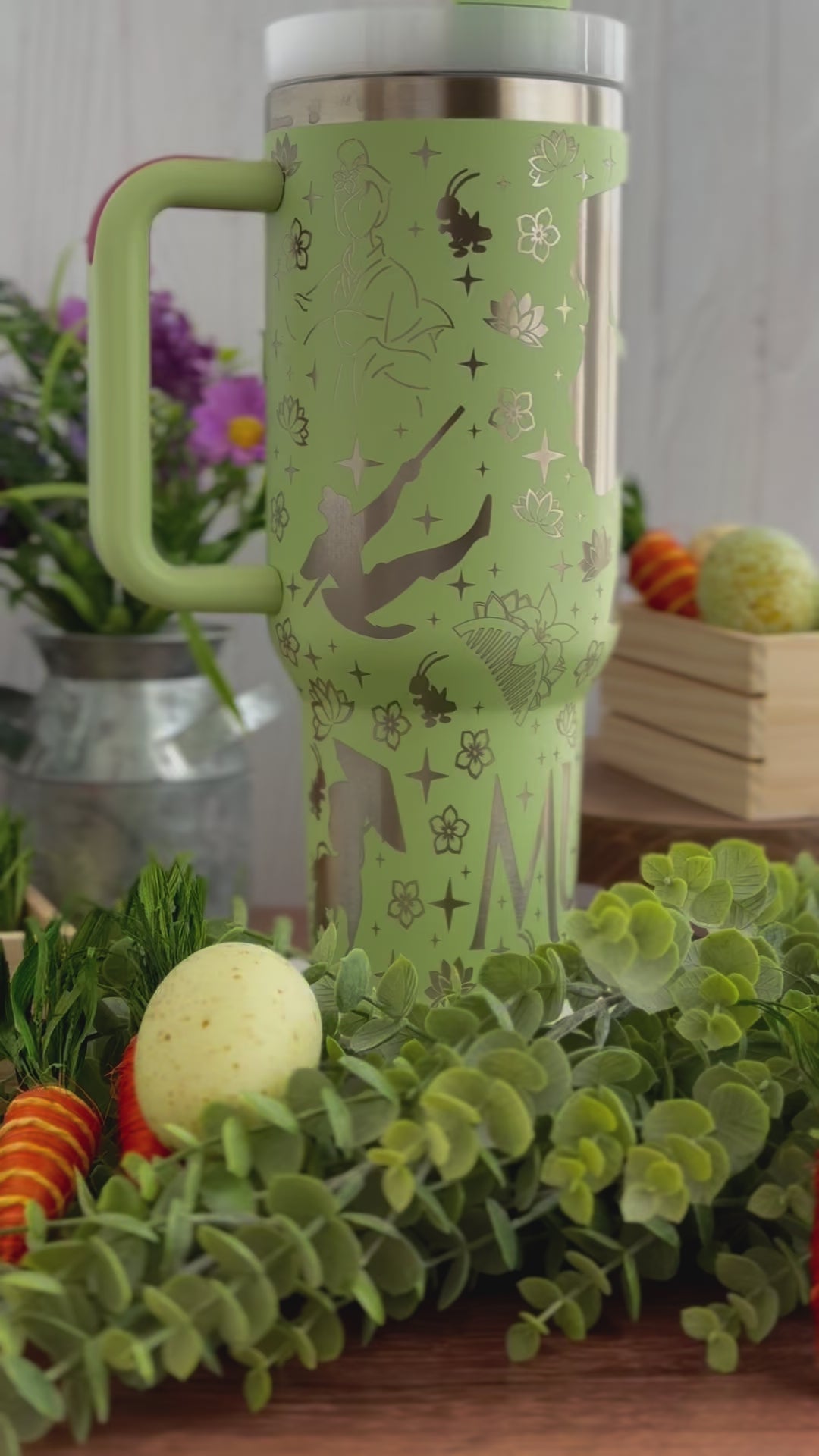 Mulan! Disney Princess Engraved Tumbler  | 40oz, 30oz, Stanleys, 20oz, 16oz, 14oz, 10oz