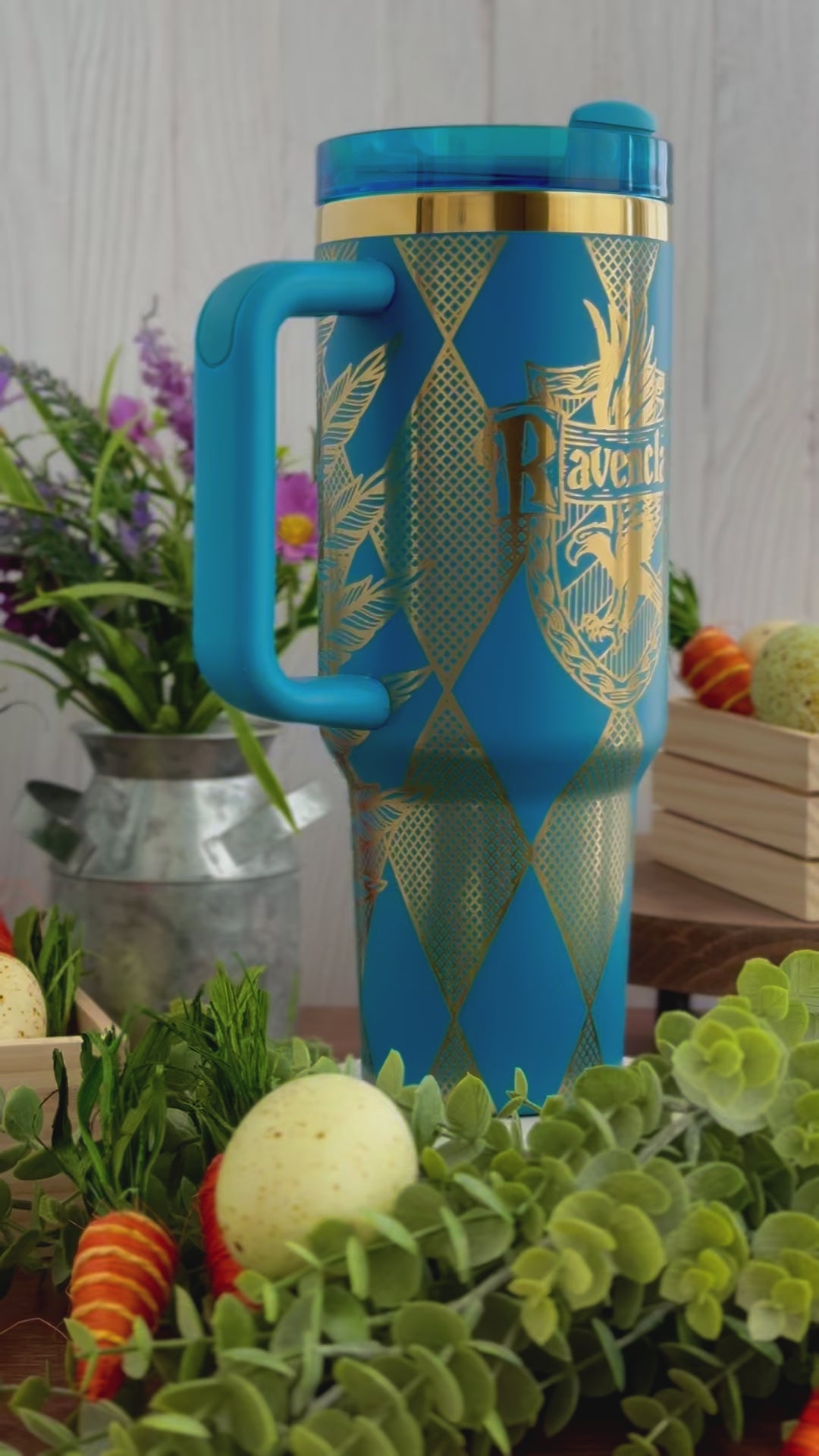 Ravenclaw! Harry Potter Hogwarts House Engraved Tumbler  (V1) | 30oz