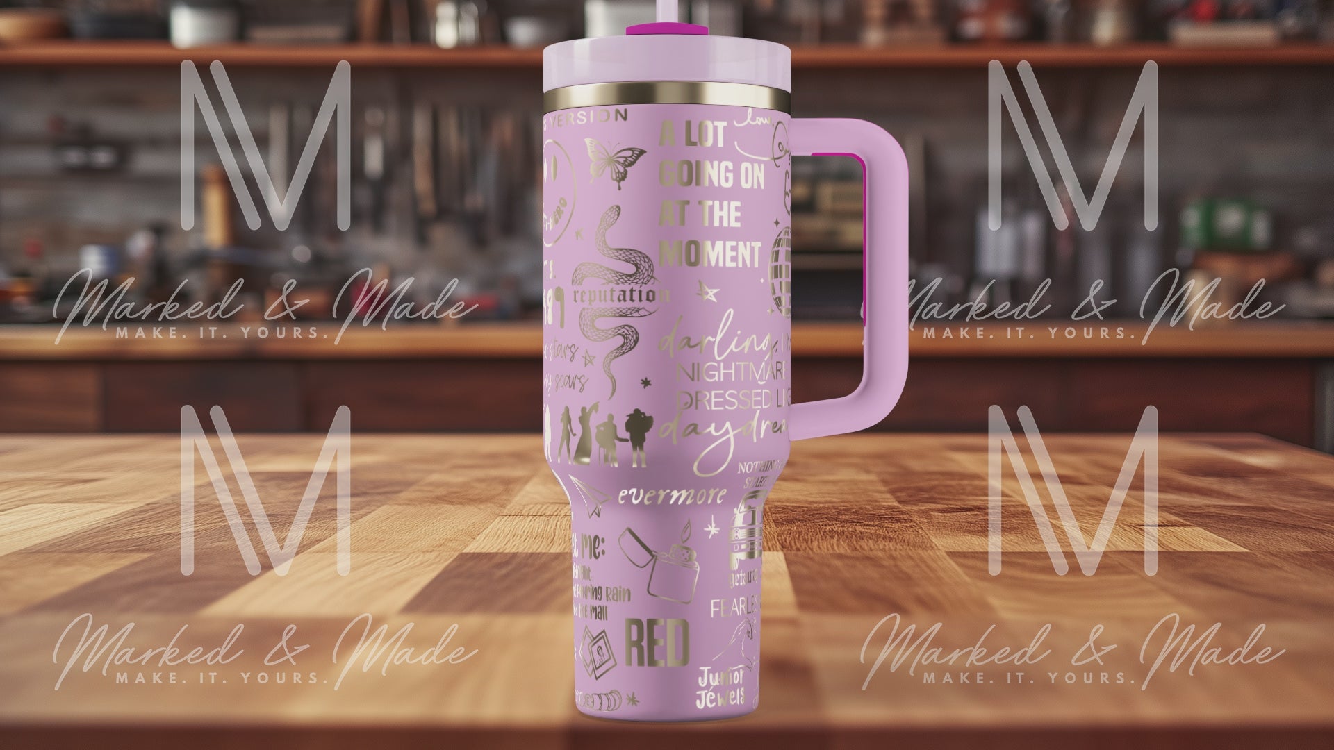 SWIFTIE Taylor Swift Engraved Tumbler  | 40oz, 30oz, Stanleys, 20oz, 16oz, 14oz, 10oz