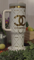 CHANEL Engraved Tumbler  | 40oz, 30oz, Stanleys, 20oz, 16oz, 14oz, 10oz