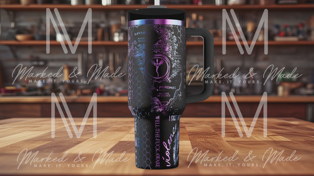 Onyx Storm Engraved Tumbler  | 40oz, 30oz, Stanleys, 20oz, 16oz, 14oz, 10oz