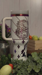 Hufflepuff (V1) Tumbler White to Rainbow 40oz