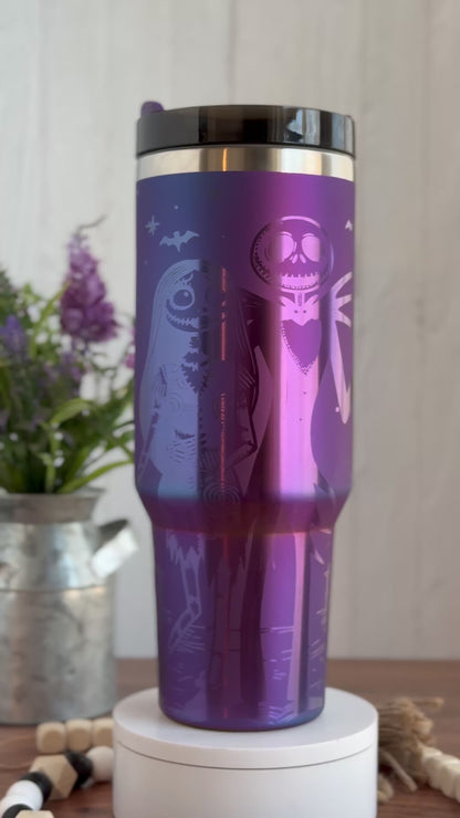 Jack & Sally Aurora 40oz Tumbler