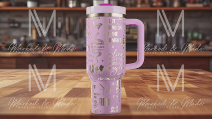 SWIFTIE Taylor Swift Engraved Tumbler (30oz, 40oz, + Stanleys)