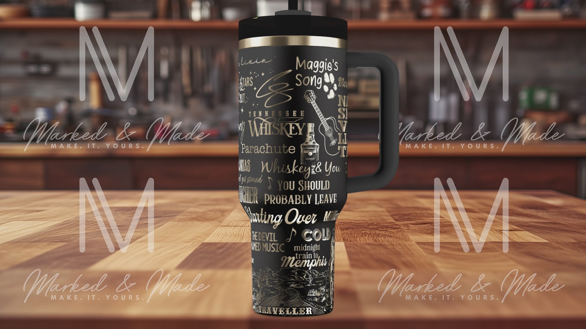 Chris Stapleton Engraved Tumbler  | 40oz, 30oz, Stanleys, 20oz, 16oz, 14oz, 10oz