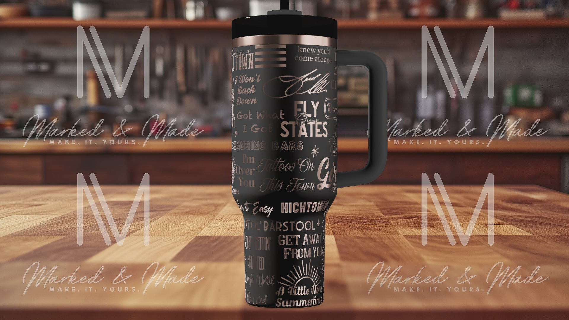 Jason Aldean Engraved Tumbler  | 40oz, 30oz, Stanleys, 20oz, 16oz, 14oz, 10oz