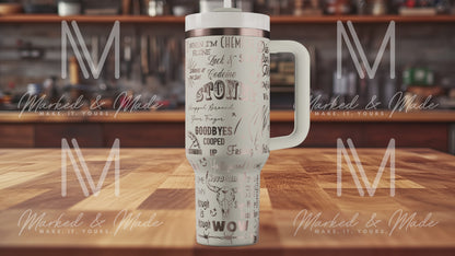 Post Malone Quencher Tumbler (30oz, 40oz, + Stanleys)