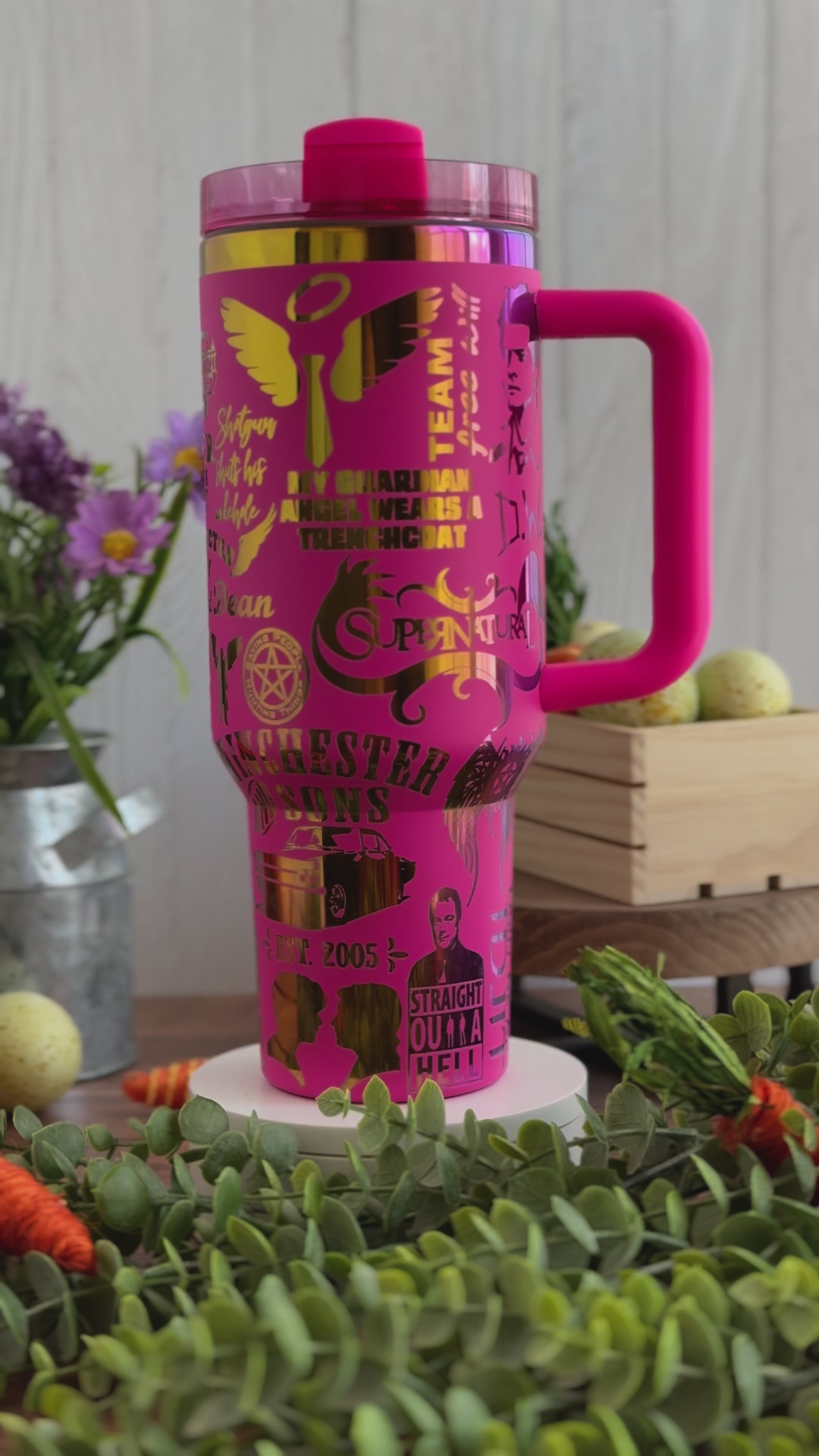 Supernatural Engraved Tumbler | Genuine Stanley